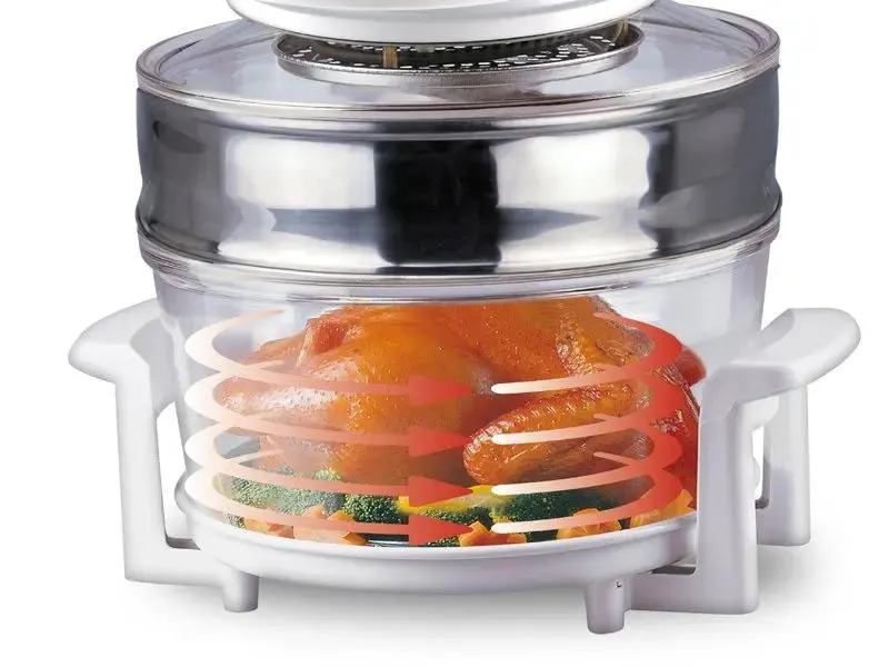 Cuptor multifunctional Hot air fryer cu convectie Beper BF.640, 1400 W, Alb