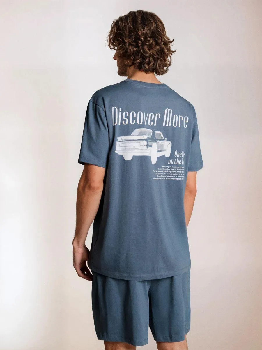 Pijamă din bumbac în două piese