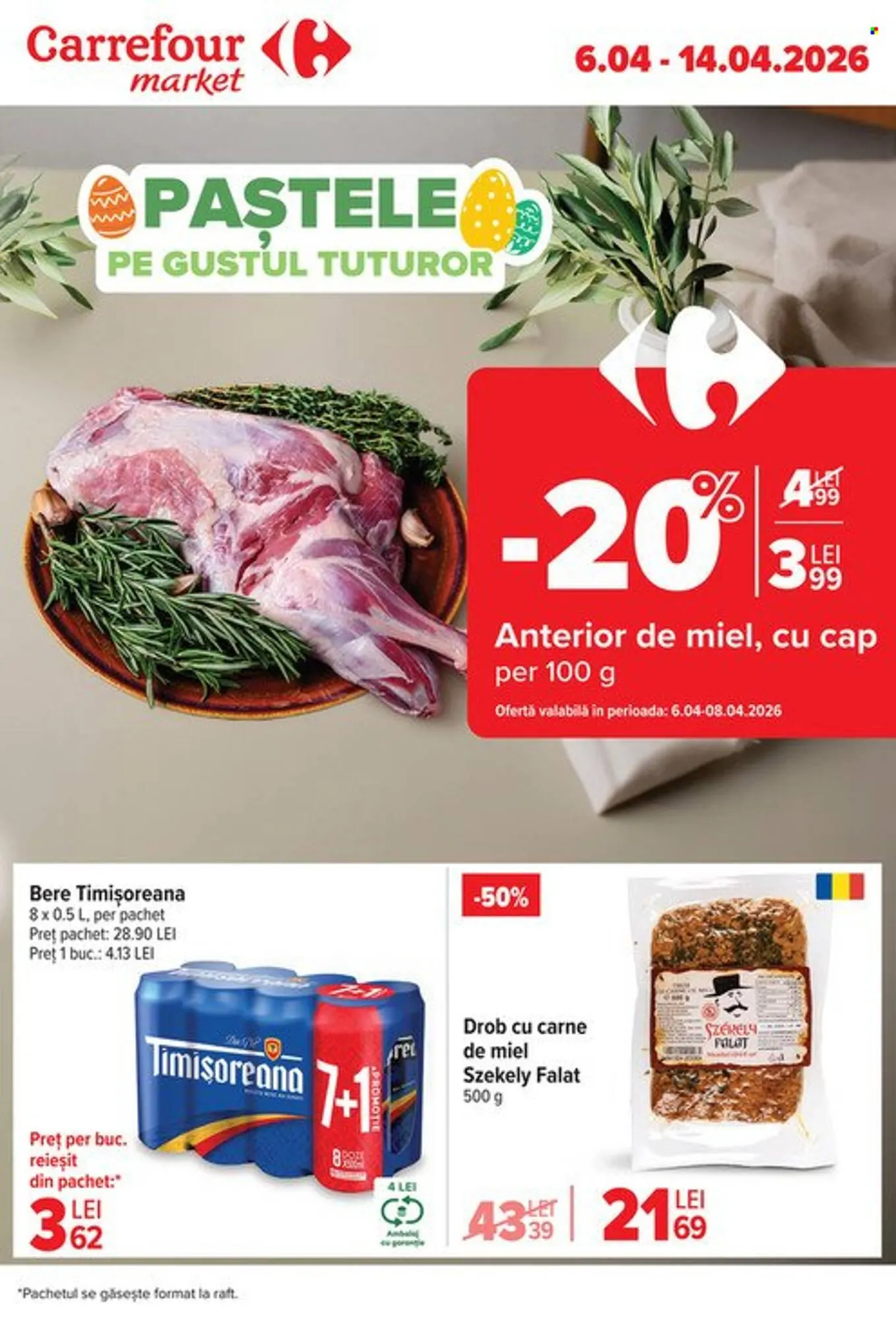 Catalog Catalog Carrefour Market de la 6 aprilie până la 14 aprilie 2026 - Revista Pagina 1