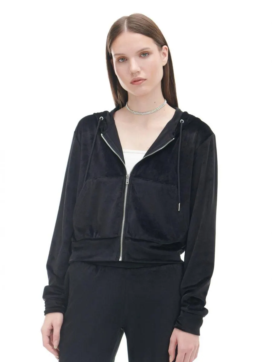 Hanorac cu glugă și fermoar