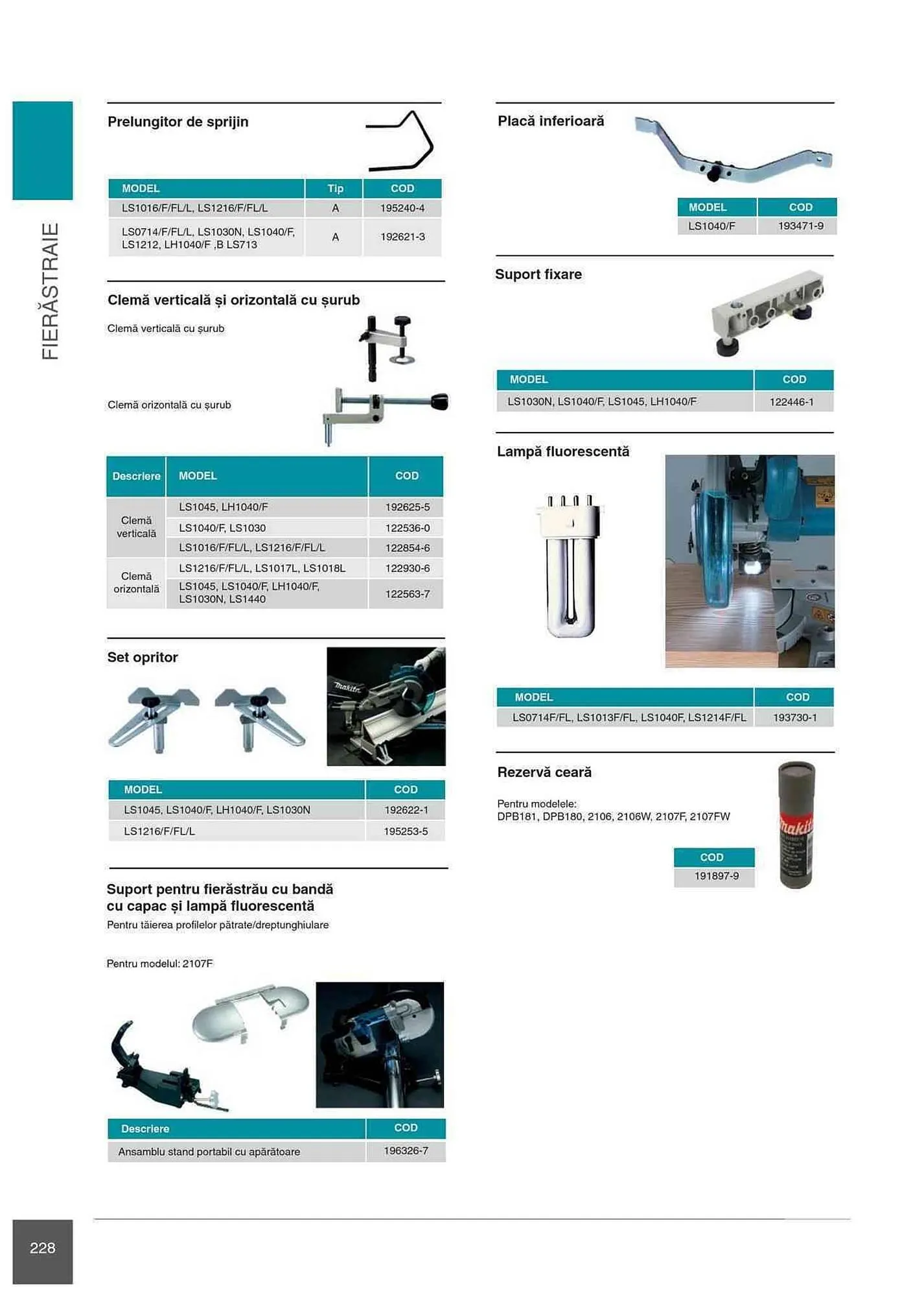 Catalog Makita catalog de la 1 ianuarie până la 31 decembrie 2023 - Revista Pagina 228