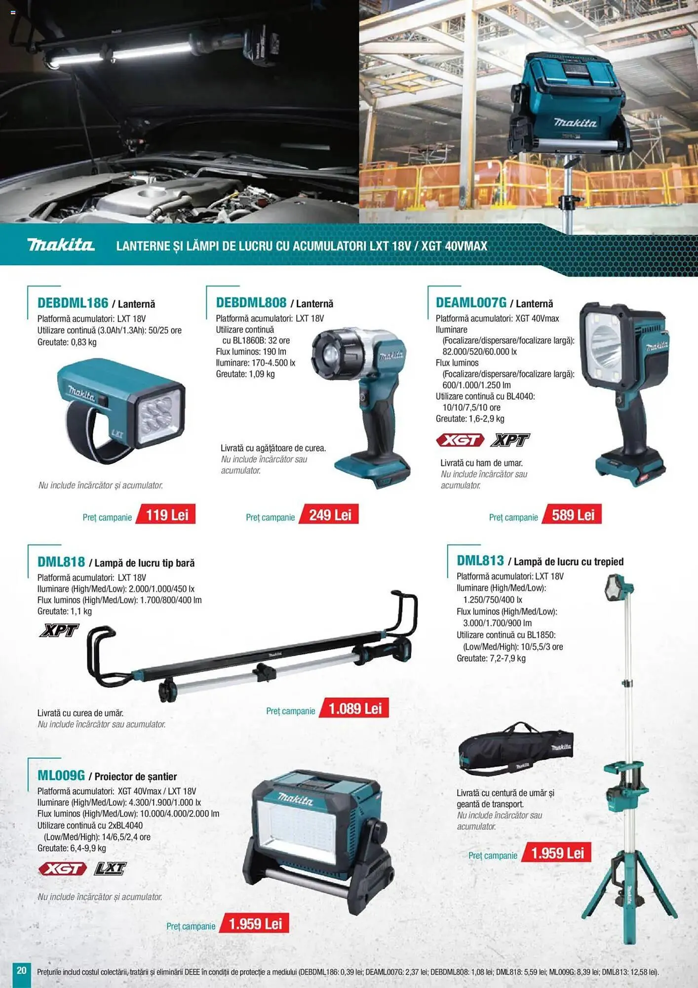 Catalog Catalog Makita de la 1 octombrie până la 31 decembrie 2025 - Revista Pagina 20