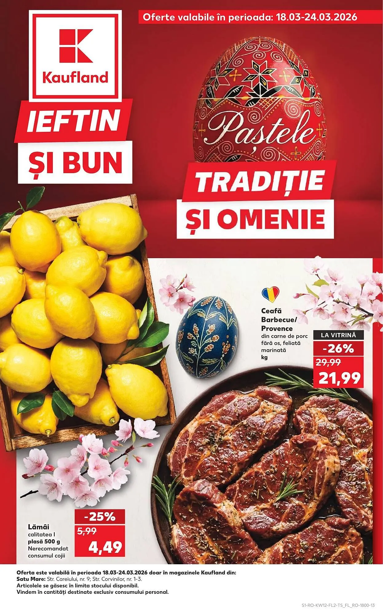 Catalog Catalog Kaufland de la 18 martie până la 24 martie 2026 - Revista Pagina 1