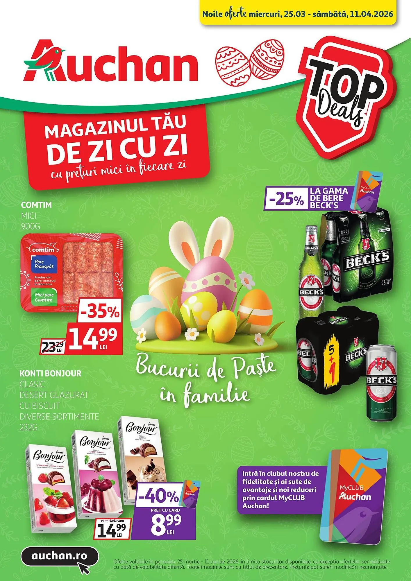 Catalog Catalog Auchan de la 25 martie până la 11 aprilie 2026 - Revista Pagina 1