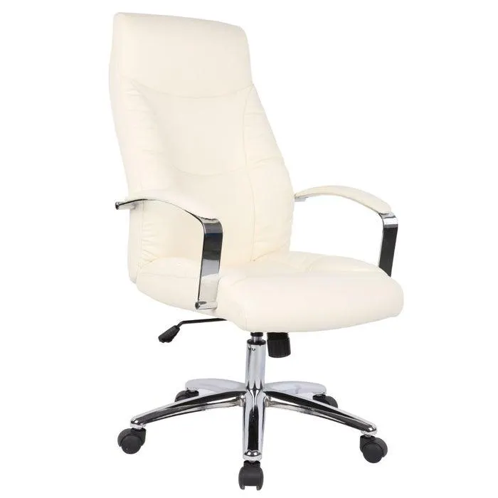 Scaun birou directorial US62, rotativ, imitatie piele, bej