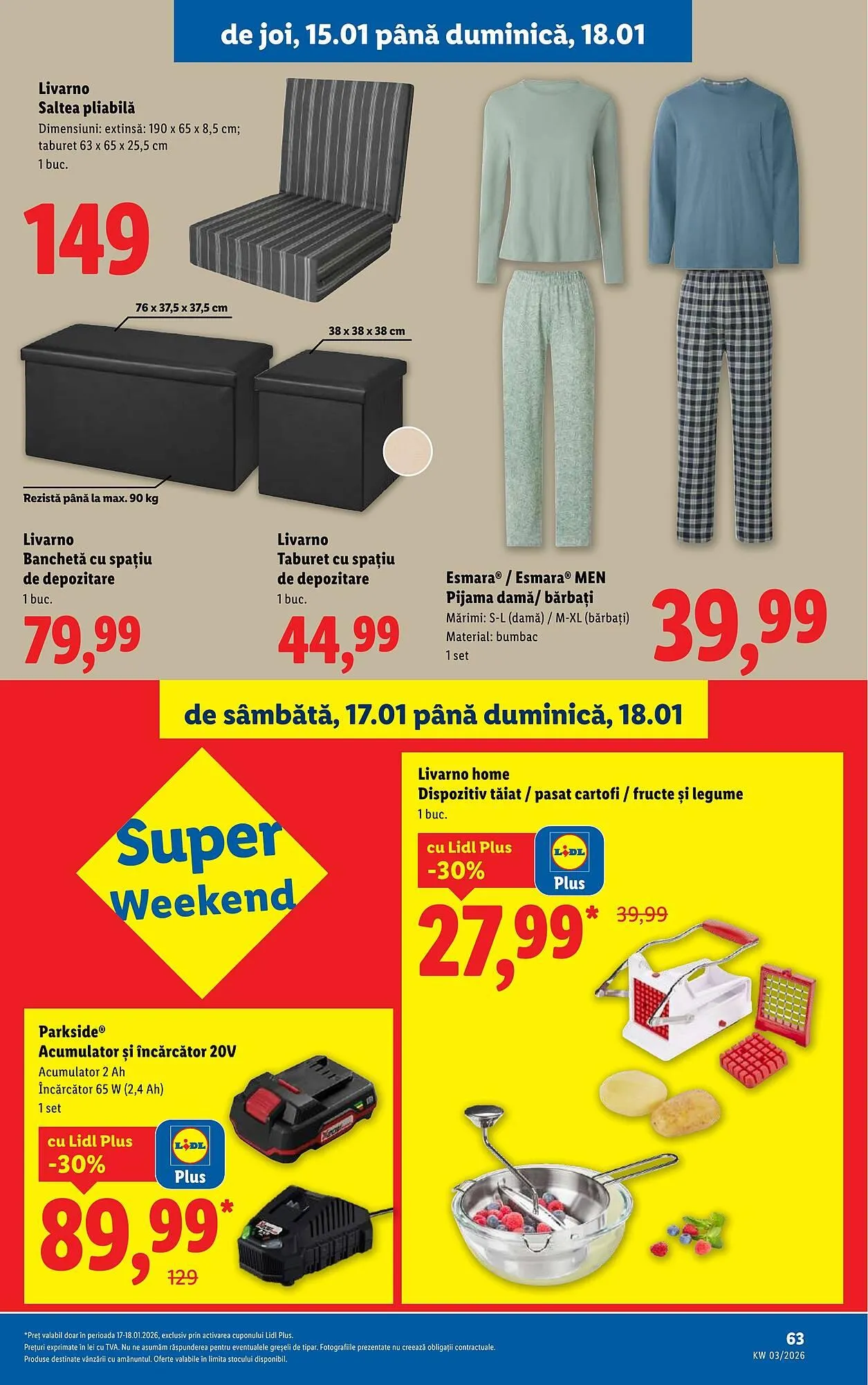 Catalog Catalog Lidl de la 12 ianuarie până la 18 ianuarie 2026 - Revista Pagina 63