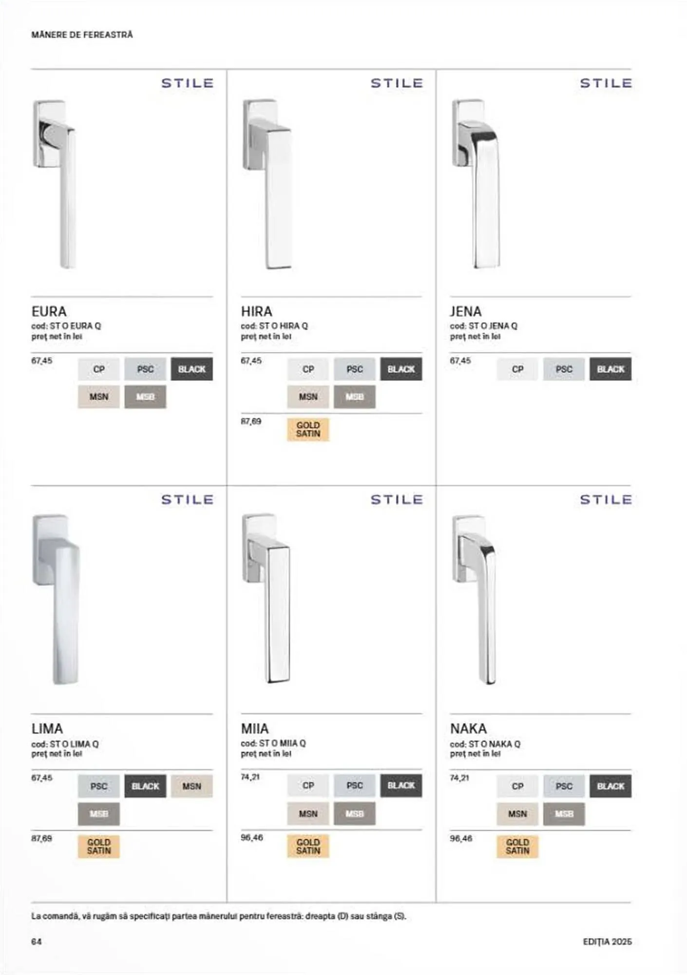 Catalog Catalog Proges de la 8 septembrie până la 31 decembrie 2025 - Revista Pagina 66