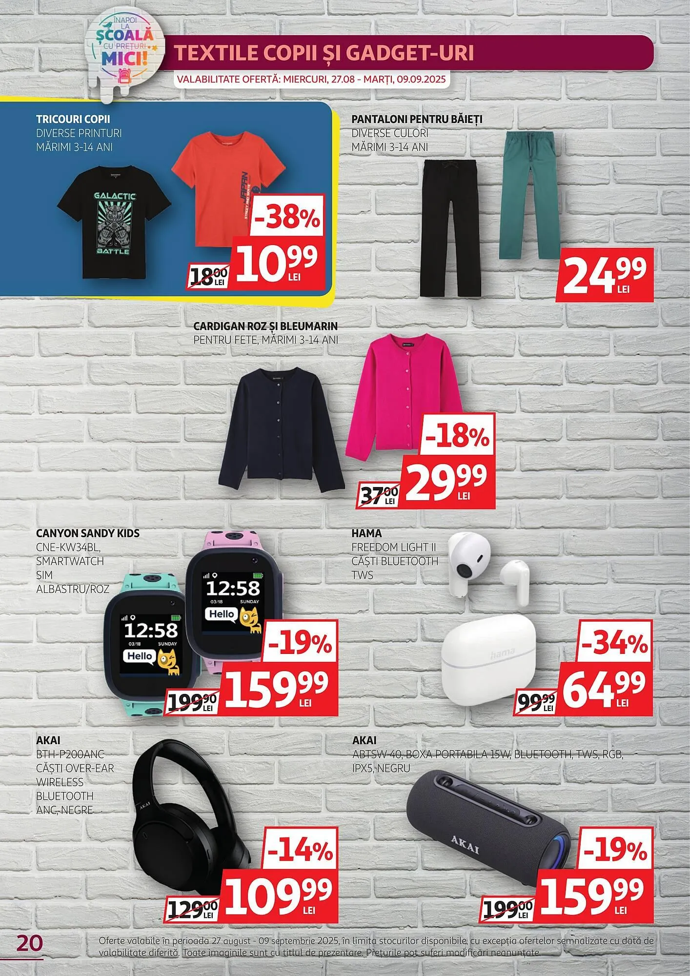 Catalog Catalog Auchan de la 27 august până la 9 septembrie 2025 - Revista Pagina 20