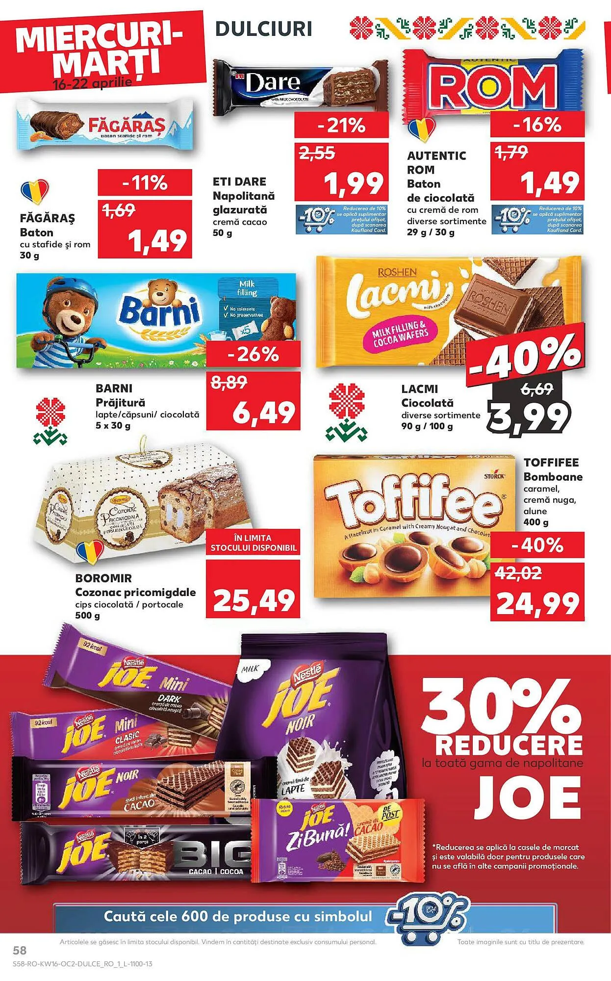 Catalog Catalog Kaufland de la 16 aprilie până la 22 aprilie 2025 - Revista Pagina 58
