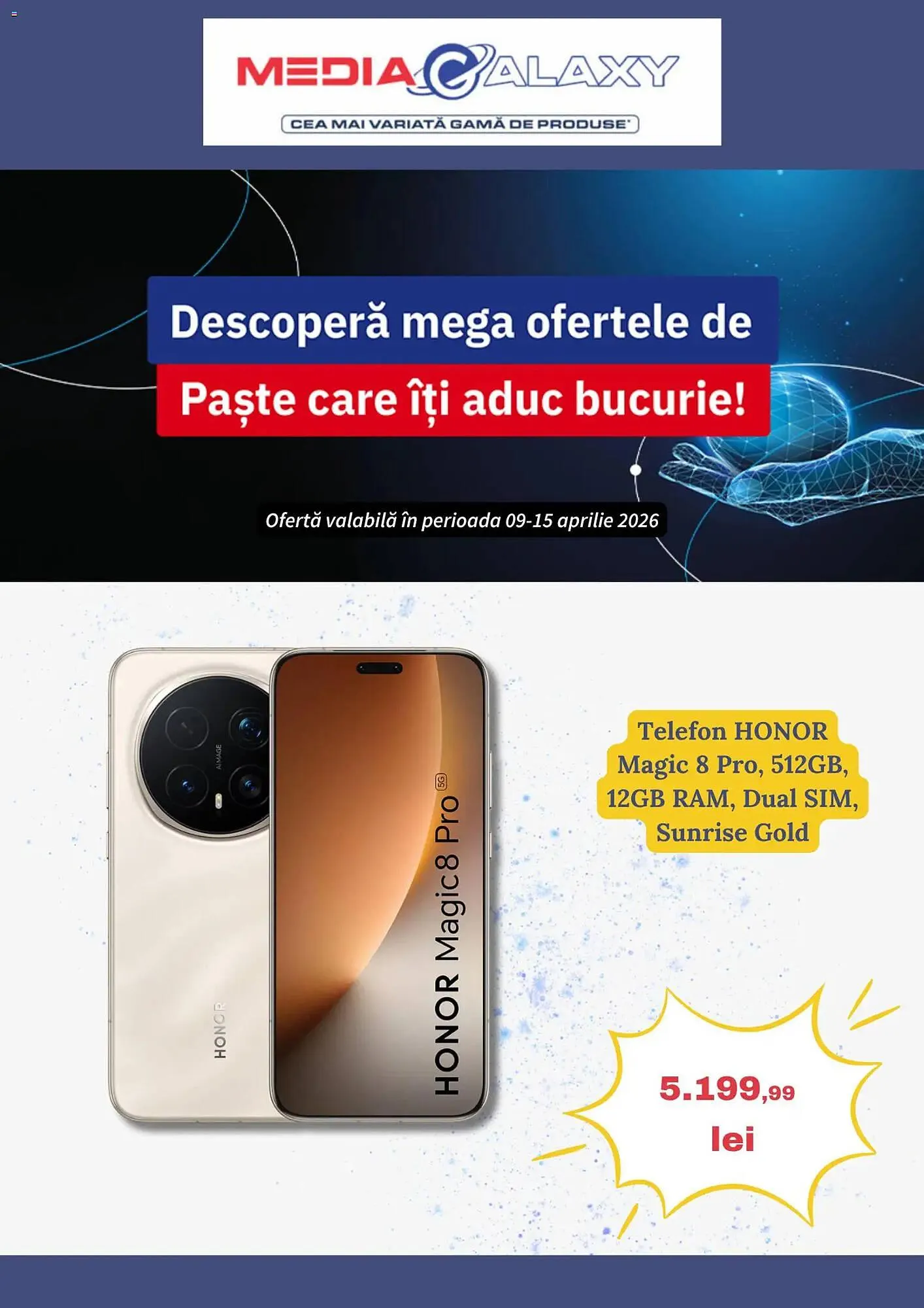 Catalog Catalog Media Galaxy de la 8 aprilie până la 15 aprilie 2026 - Revista Pagina 1