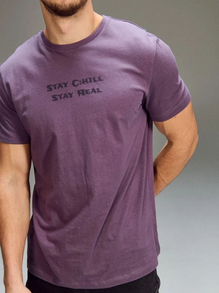 Tricou oversize din bumbac cu imprimeu