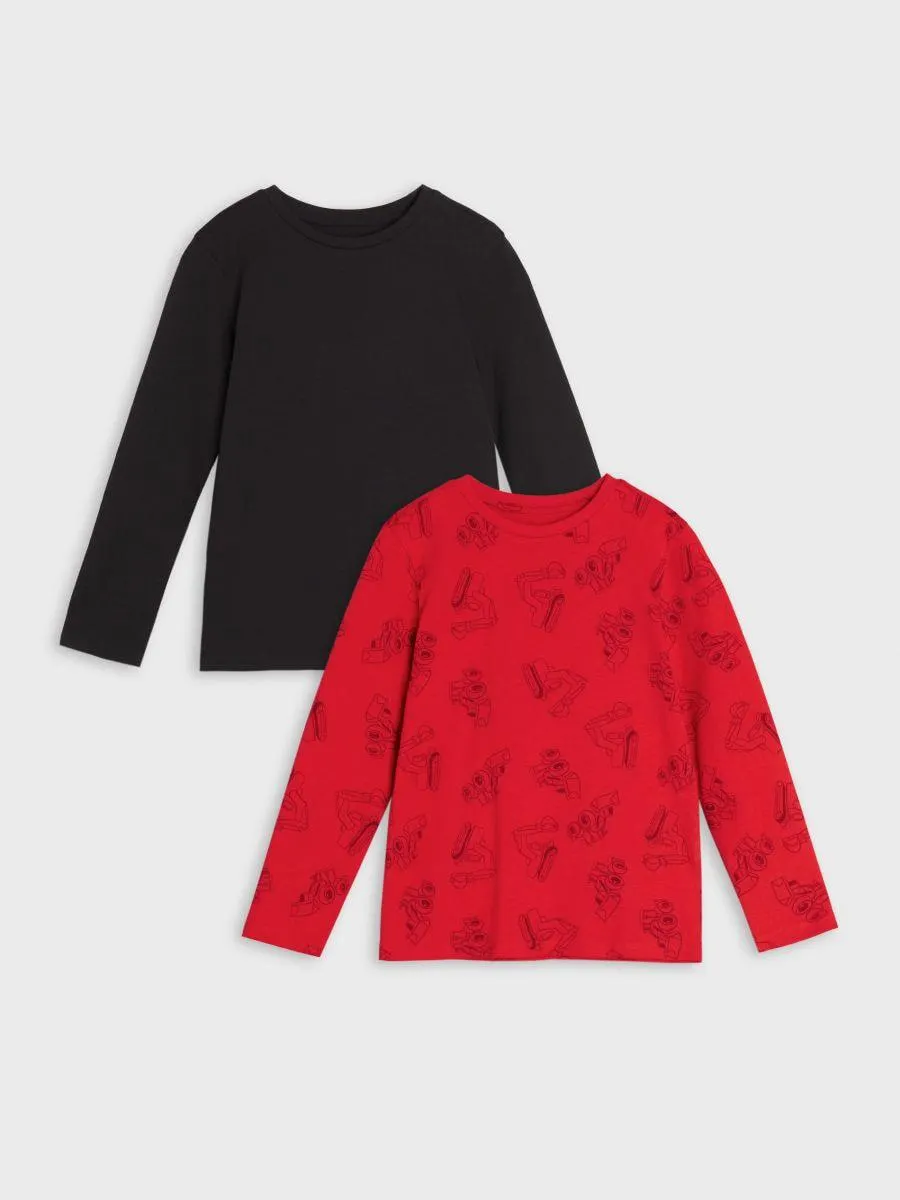 Set de 2 tricouri cu mânecă lungă