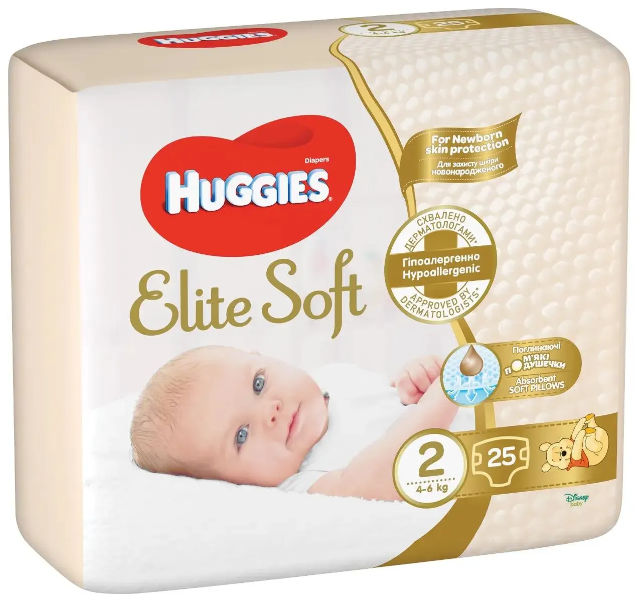 Scutece Huggies Elite Soft, Nr. 2, 4-6 kg, 25 buc