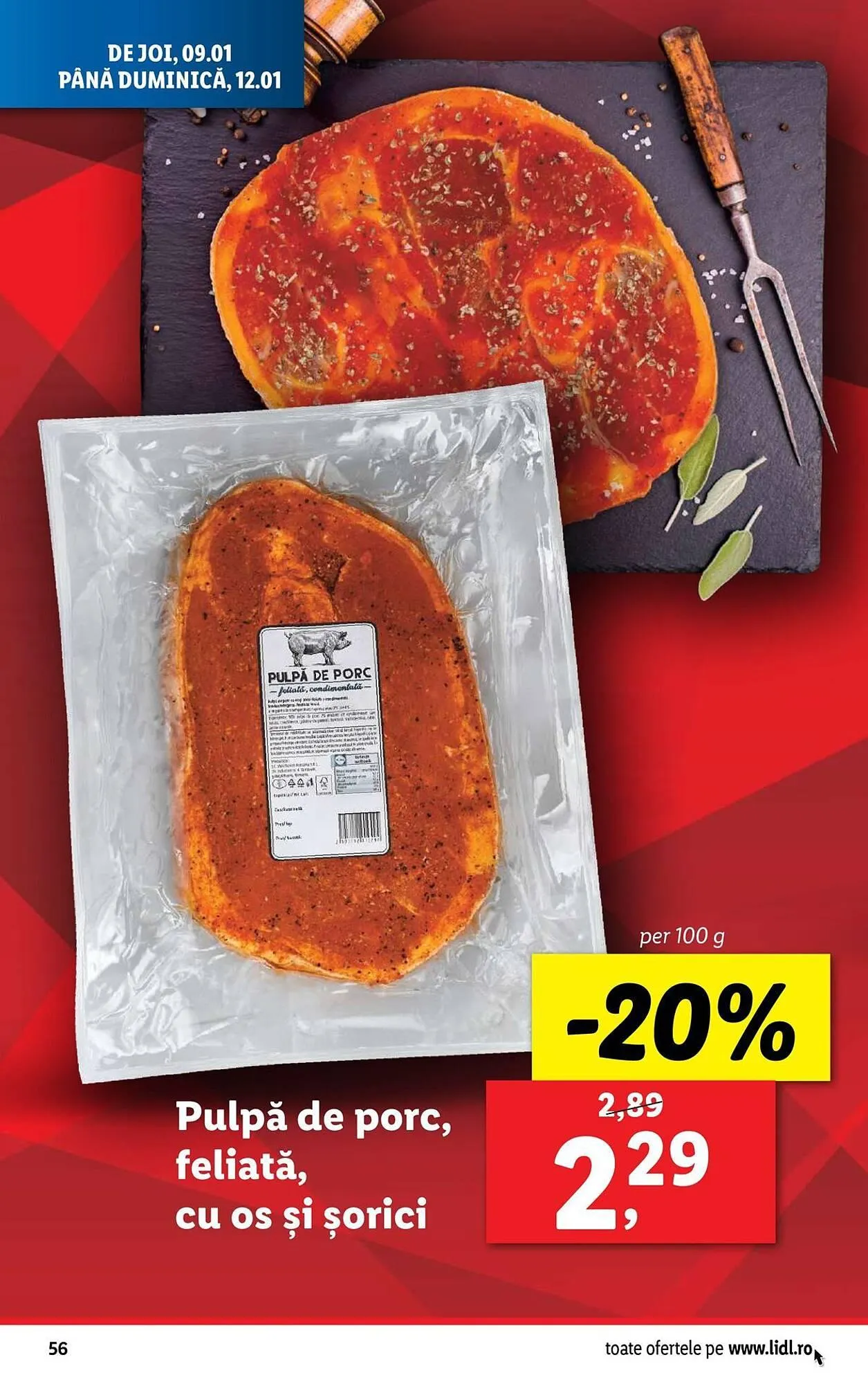 Catalog Catalog Lidl de la 6 ianuarie până la 12 ianuarie 2025 - Revista Pagina 56