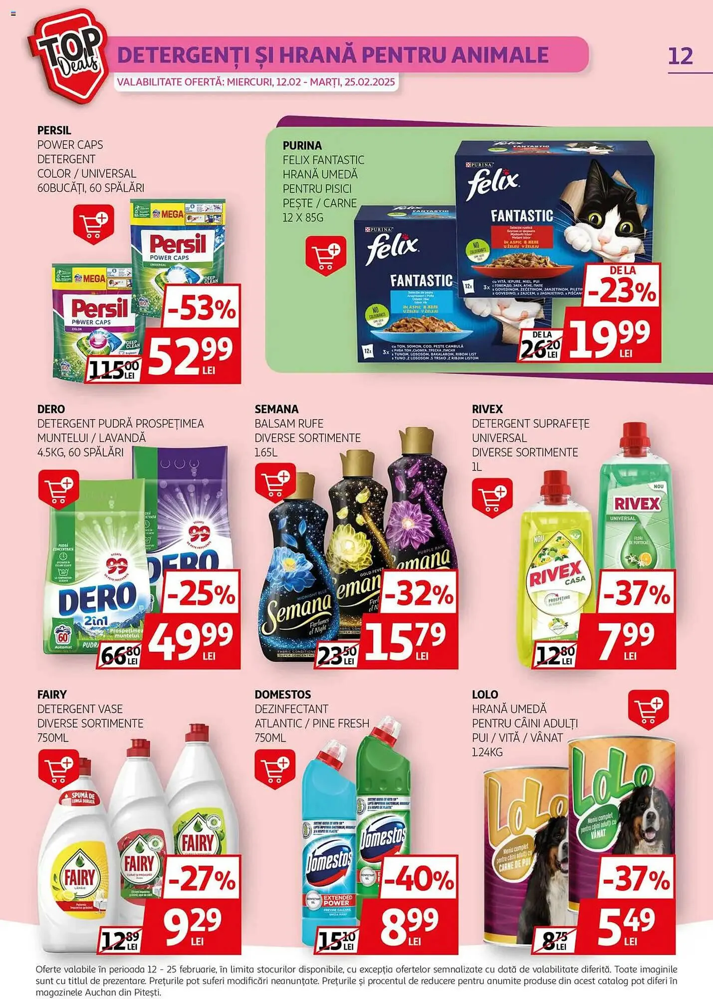 Catalog Catalog Auchan de la 12 februarie până la 25 februarie 2025 - Revista Pagina 12