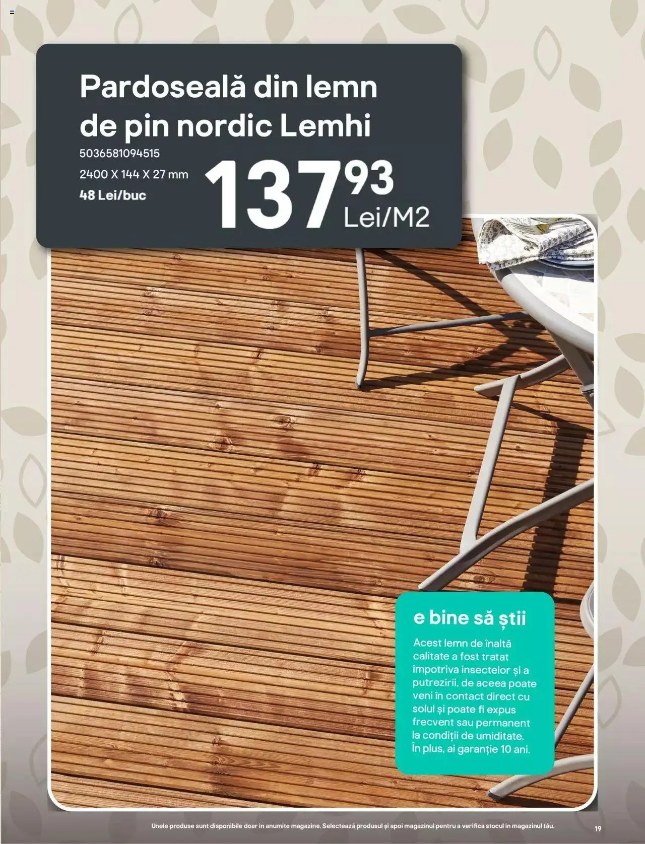 Catalog Brico Depot catalog - Inspirație Vară 2023 de la 7 aprilie până la 30 septembrie 2023 - Revista Pagina 19