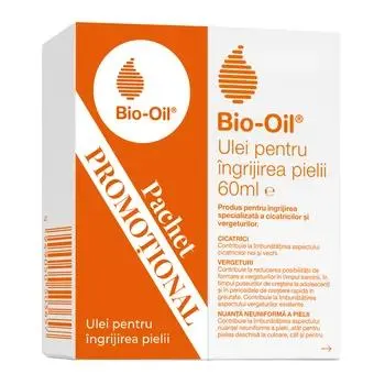 Pachet ulei pentru ingrijirea pielii 1 + 50% reducere la al doilea produs, 2 x 60ml, Bio-Oil