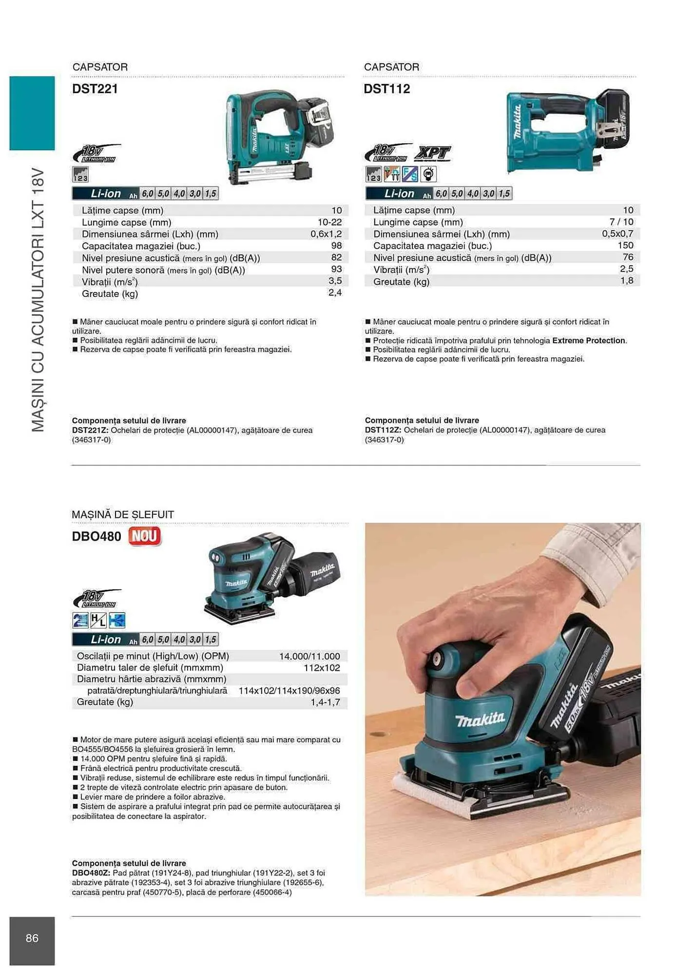 Catalog Makita catalog de la 1 ianuarie până la 31 decembrie 2023 - Revista Pagina 86