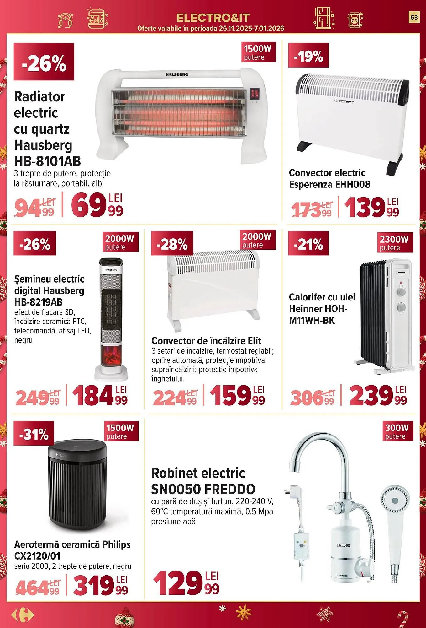 Catalog Catalog Carrefour de la 26 noiembrie până la 2 decembrie 2025 - Revista Pagina 63