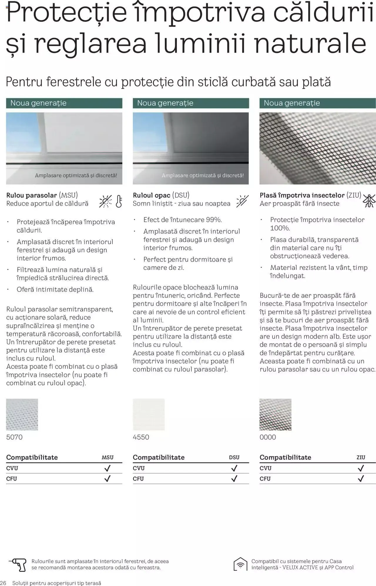 Catalog Velux catalog - Noua Generație De Ferestre Velux Pentru Acoperiș Terasă de la 1 septembrie până la 31 decembrie 2023 - Revista Pagina 26