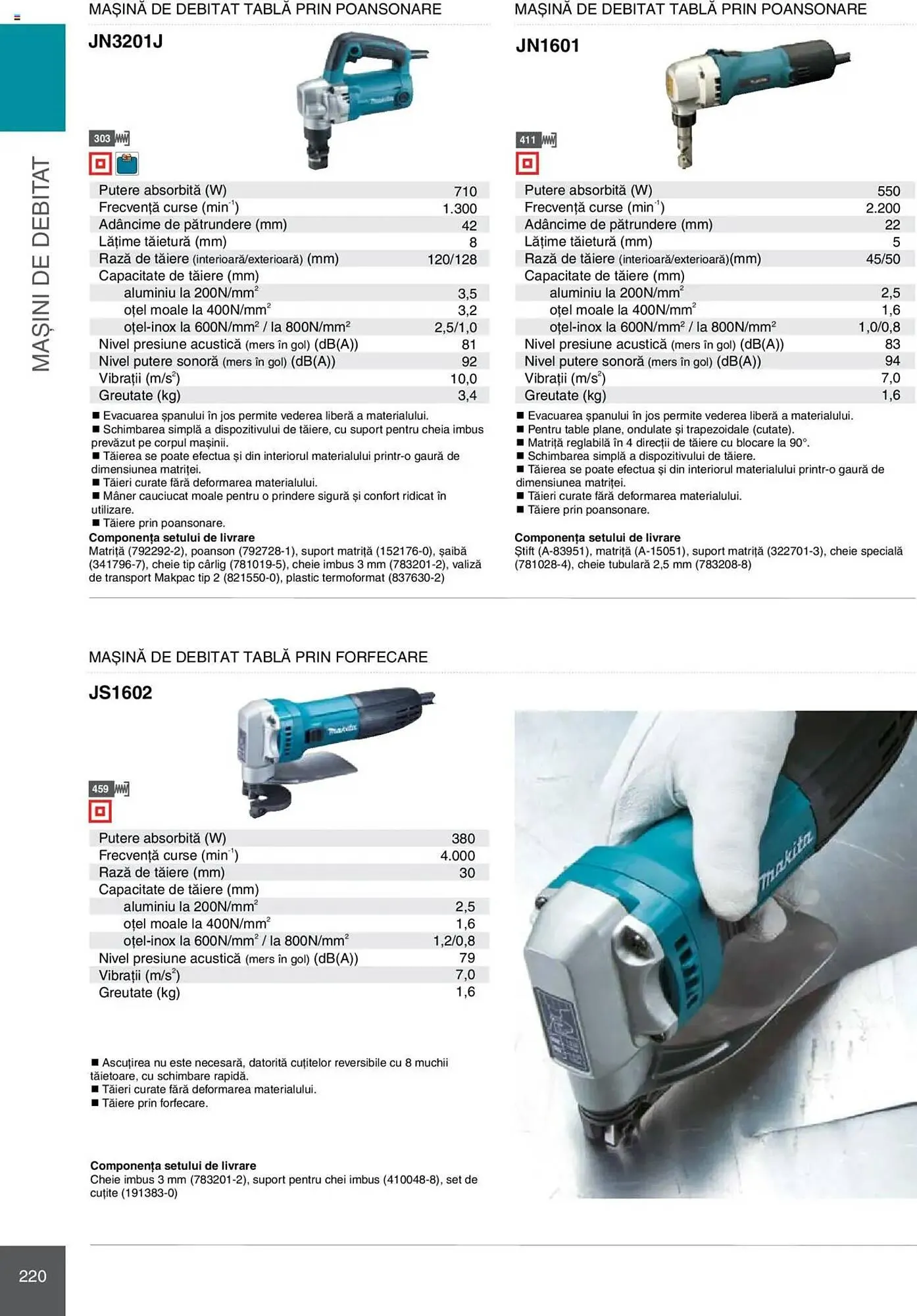 Catalog Catalog Makita de la 8 ianuarie până la 31 decembrie 2025 - Revista Pagina 220