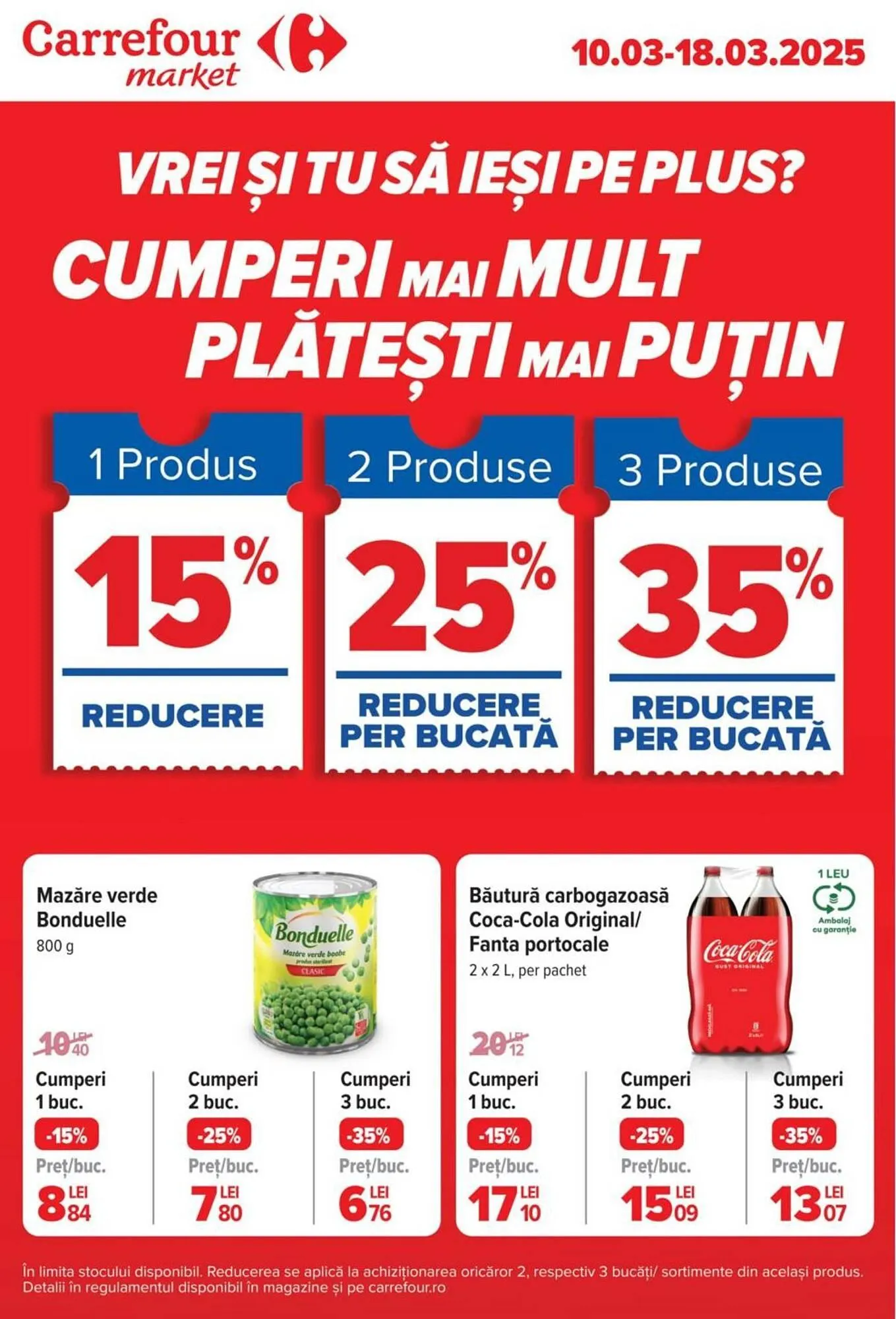 Catalog Catalog Carrefour Market de la 10 martie până la 18 martie 2025 - Revista Pagina 1