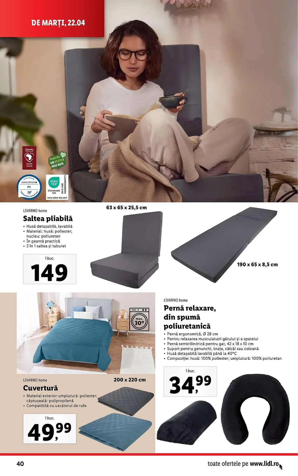 Catalog Catalog Lidl de la 22 aprilie până la 27 aprilie 2025 - Revista Pagina 40