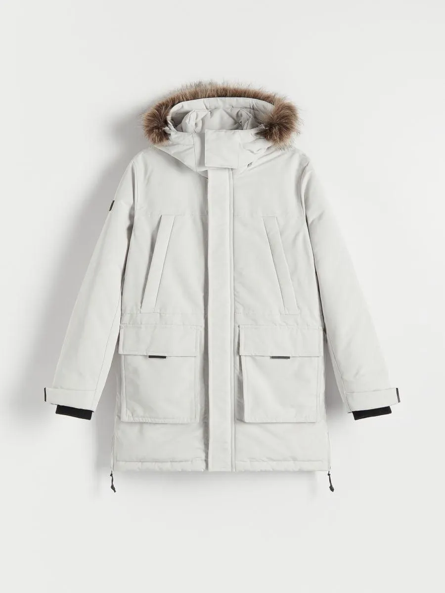 Geacă uni cu glugă