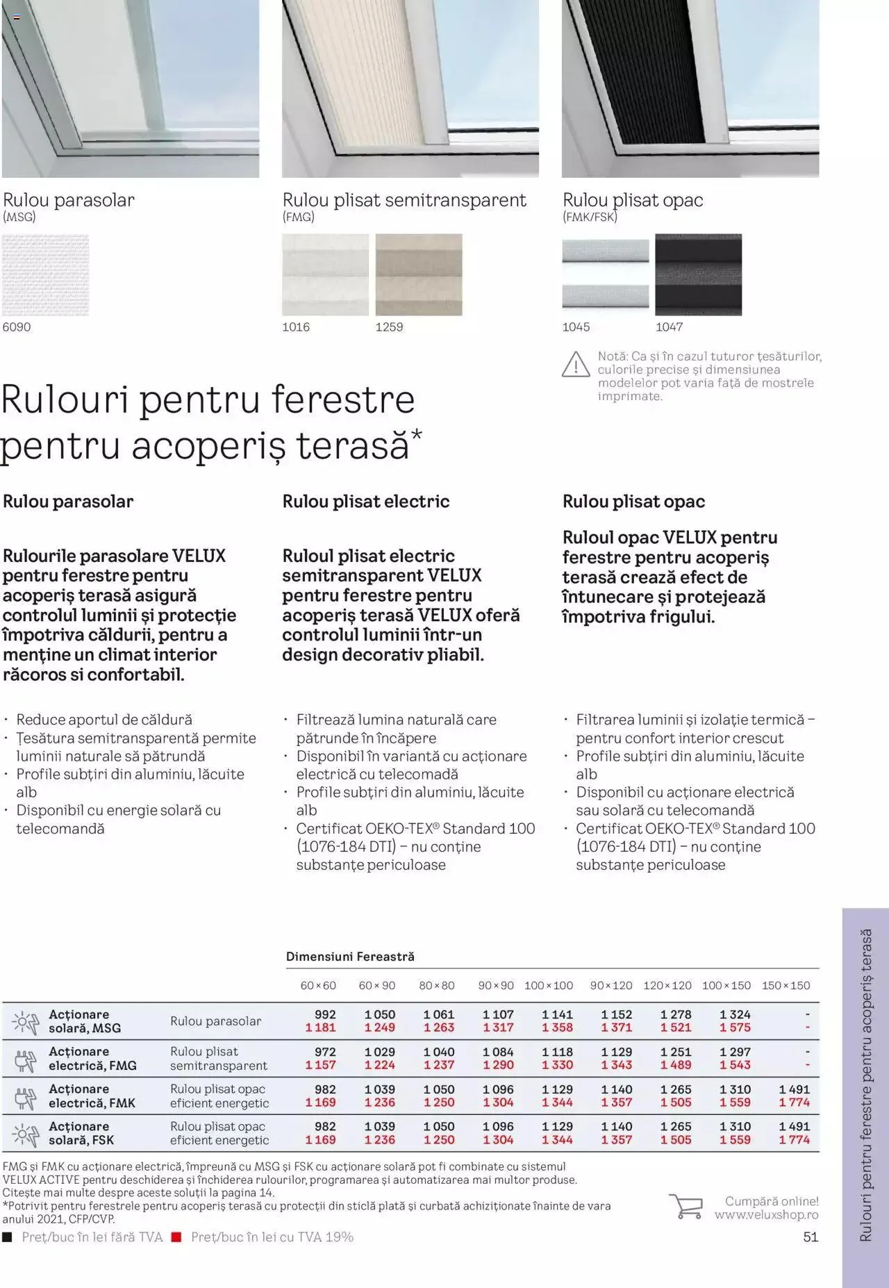 Catalog Velux catalog - Rulouri şi rolete 2023 de la 28 martie până la 31 decembrie 2023 - Revista Pagina 51
