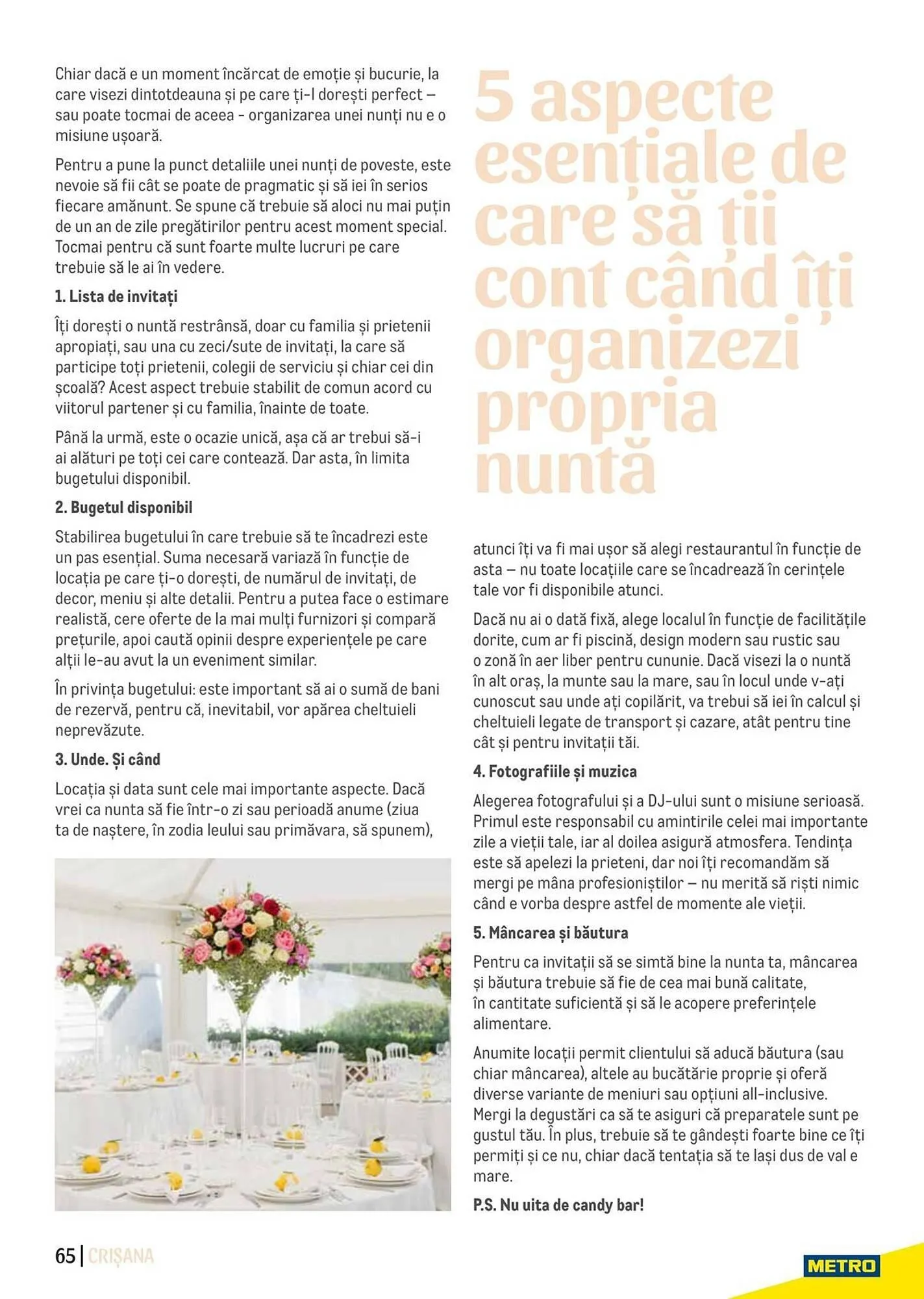 Catalog Catalog Metro de la 9 aprilie până la 31 decembrie 2025 - Revista Pagina 65