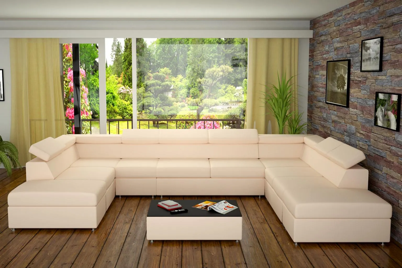 Canapea modulară L 280 x 416 x 238 cm