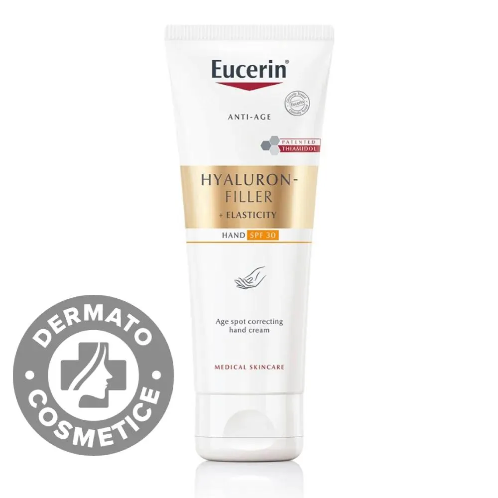 Crema de maini corectoare Hyaluron Filler + Elasticity, 75ml, Eucerin