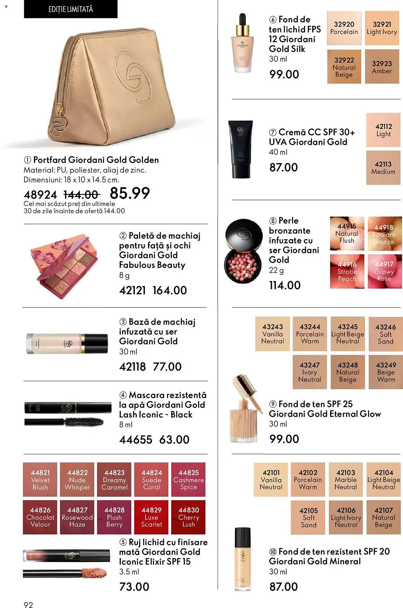 Catalog Catalog Oriflame de la 6 mai până la 26 mai 2026 - Revista Pagina 92