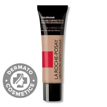 Fond de ten fluid corector cu SPF25 pentru piele sensibila Toleriane Nuanta 13, 30ml, La Roche-Posay