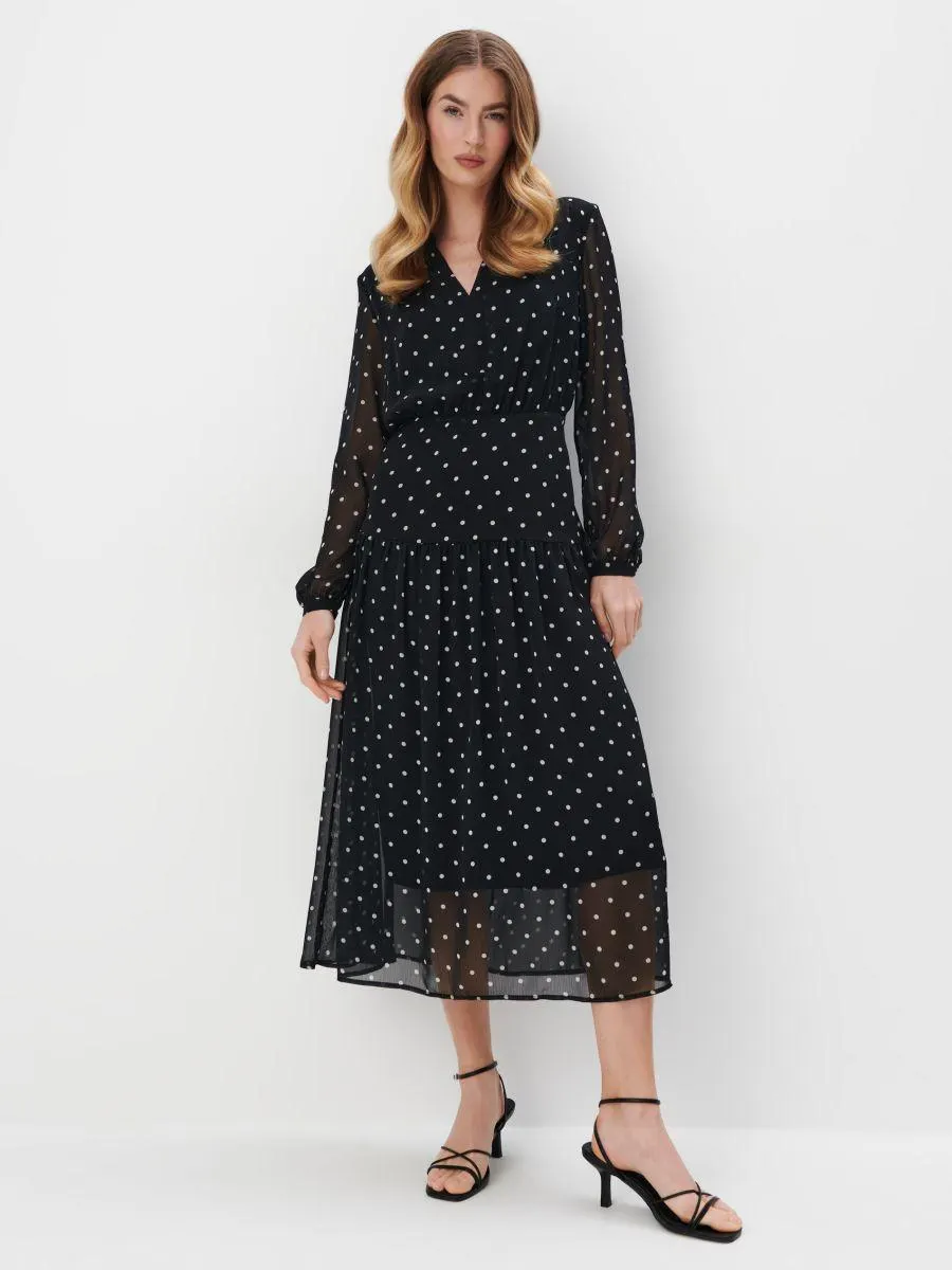 Rochie midi cu buline