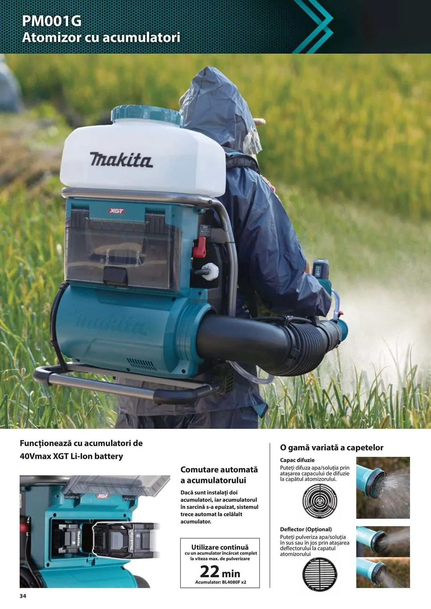 Catalog Сatalog Makita de la 19 iunie până la 31 decembrie 2024 - Revista Pagina 34