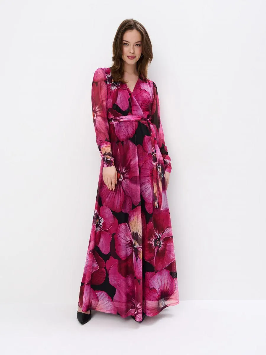 Maxi šaty s květinovým vzorem