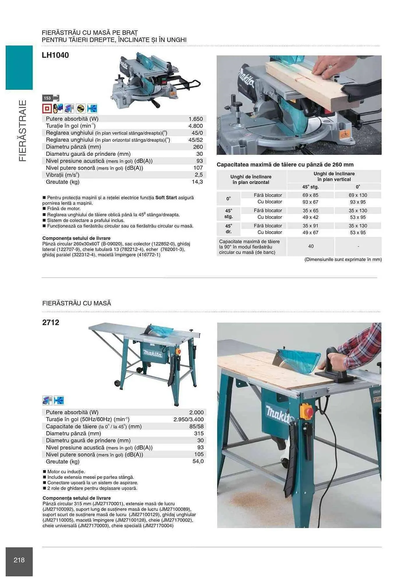 Catalog Makita catalog de la 1 ianuarie până la 31 decembrie 2023 - Revista Pagina 218