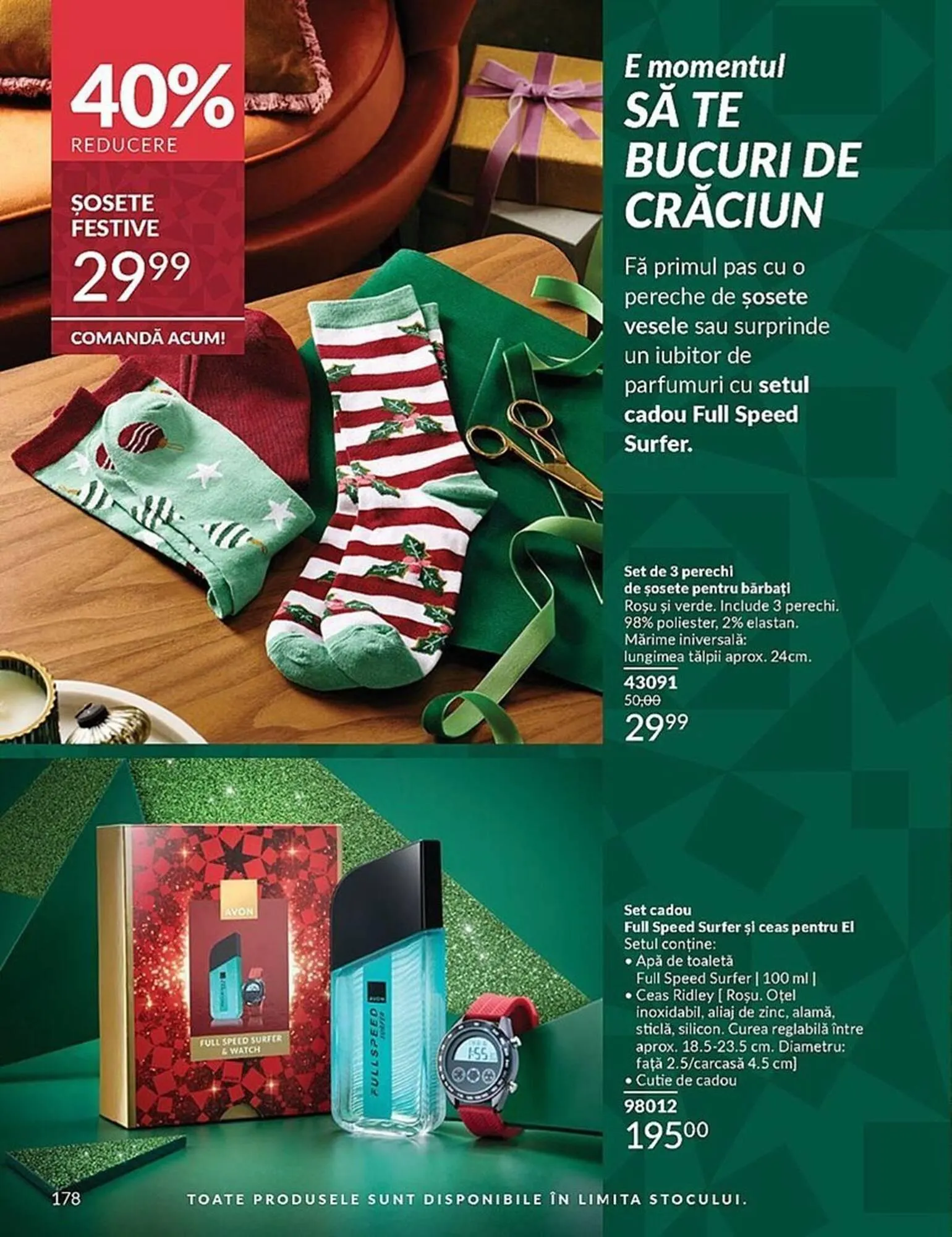 Catalog Catalog Avon de la 3 noiembrie până la 30 noiembrie 2025 - Revista Pagina 176