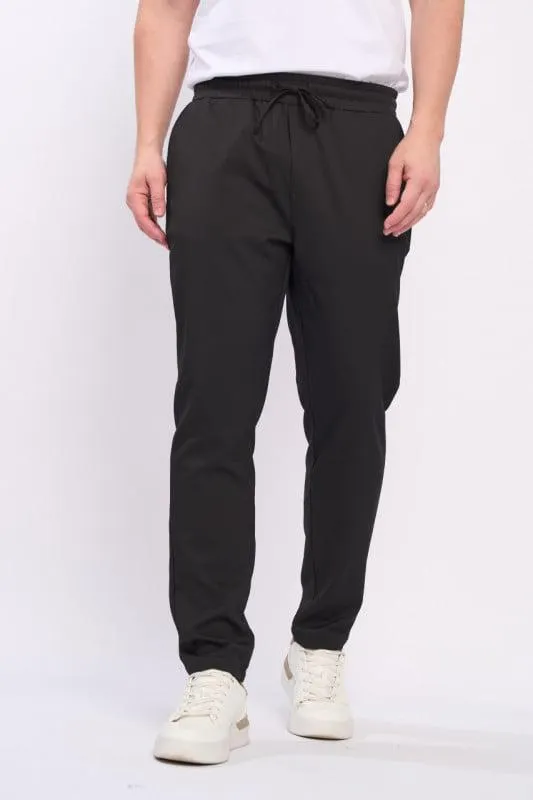 Manche Paris - Pantaloni barbat de culoare uniforma cu buzunare