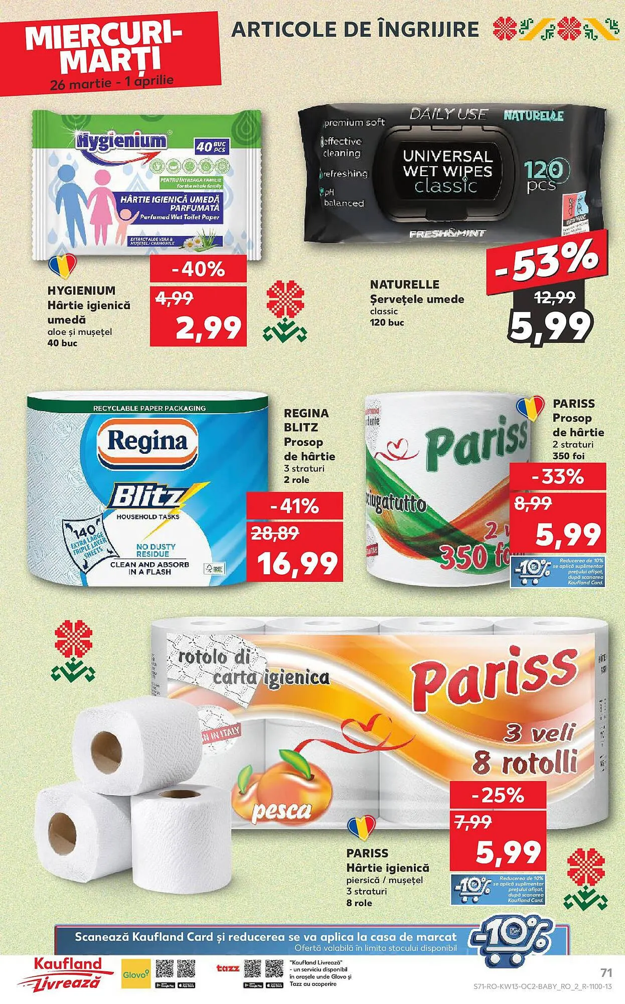 Catalog Catalog Kaufland de la 25 martie până la 30 martie 2025 - Revista Pagina 71