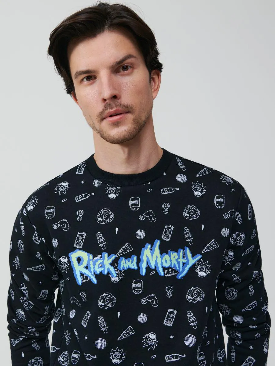 Bluză sport Rick and Morty cu inscripție