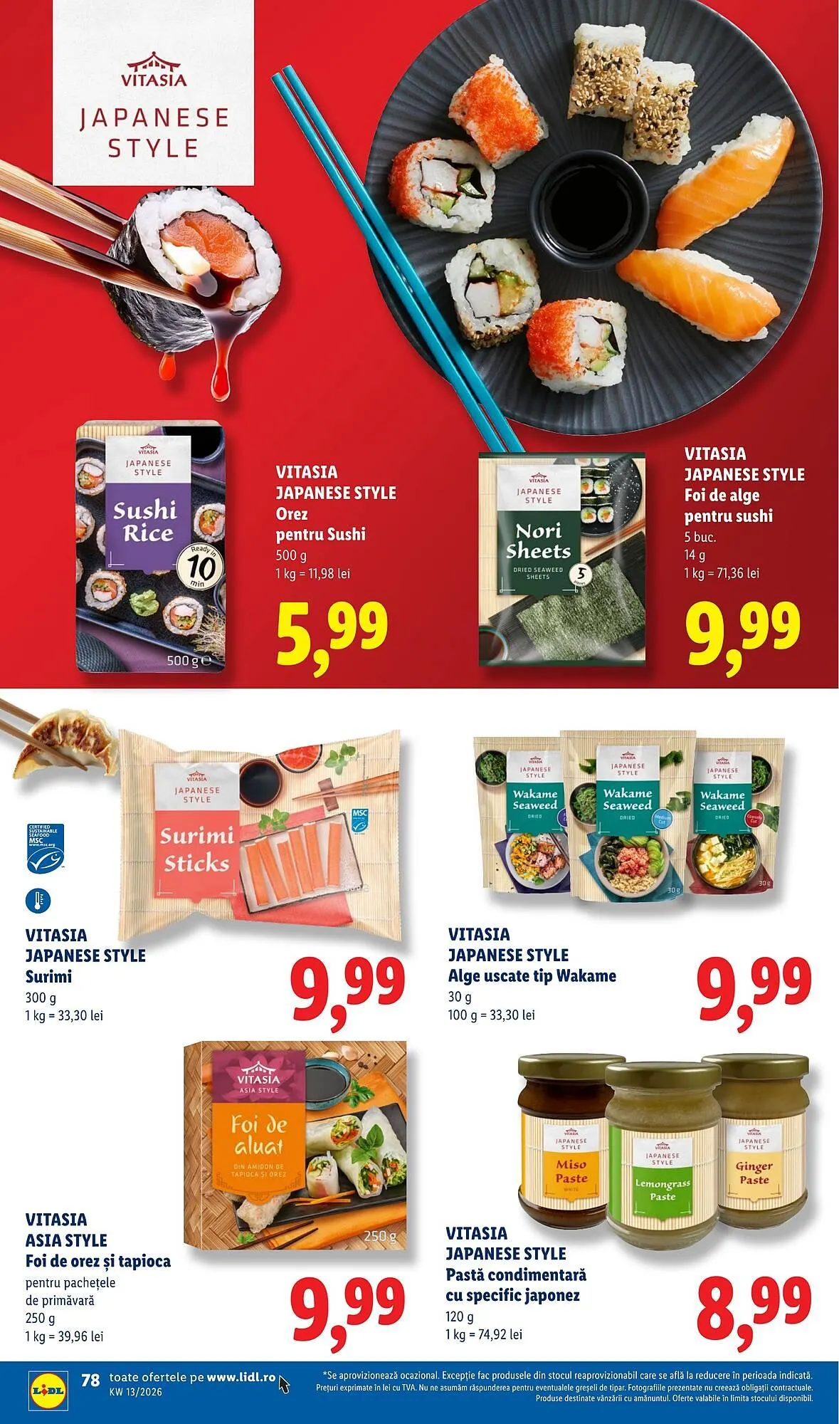 Catalog Catalog Lidl de la 23 martie până la 29 martie 2026 - Revista Pagina 78