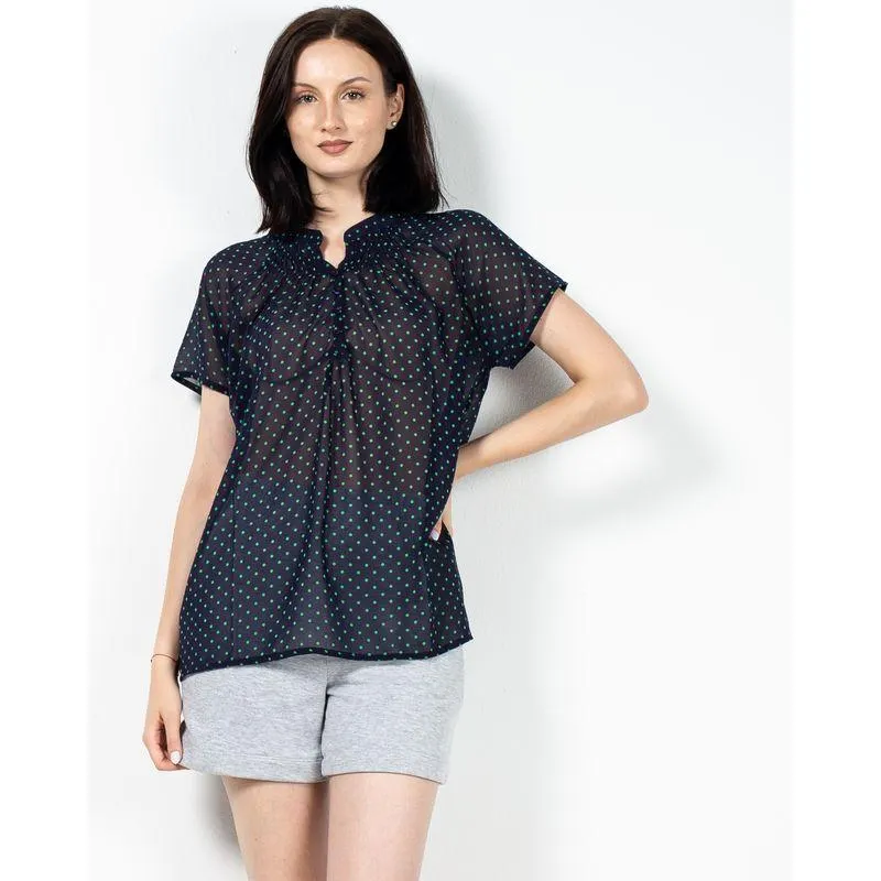 Bluza cu maneca scurta si buline 23KOSF1034