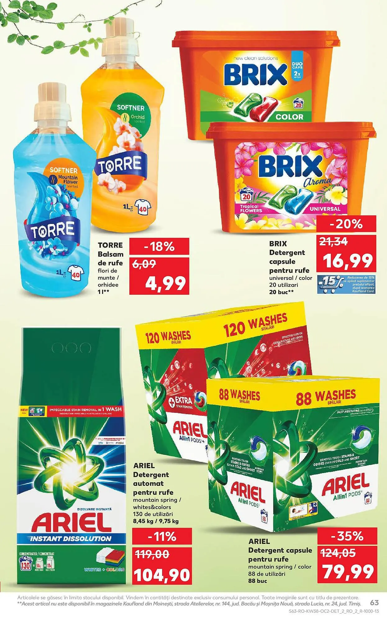 Catalog Catalog Kaufland de la 17 septembrie până la 23 septembrie 2025 - Revista Pagina 63