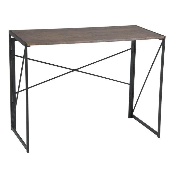 Birou pliabil Harper, pentru calculator, maro + negru, 100 x 50 x 75 cm, 1C