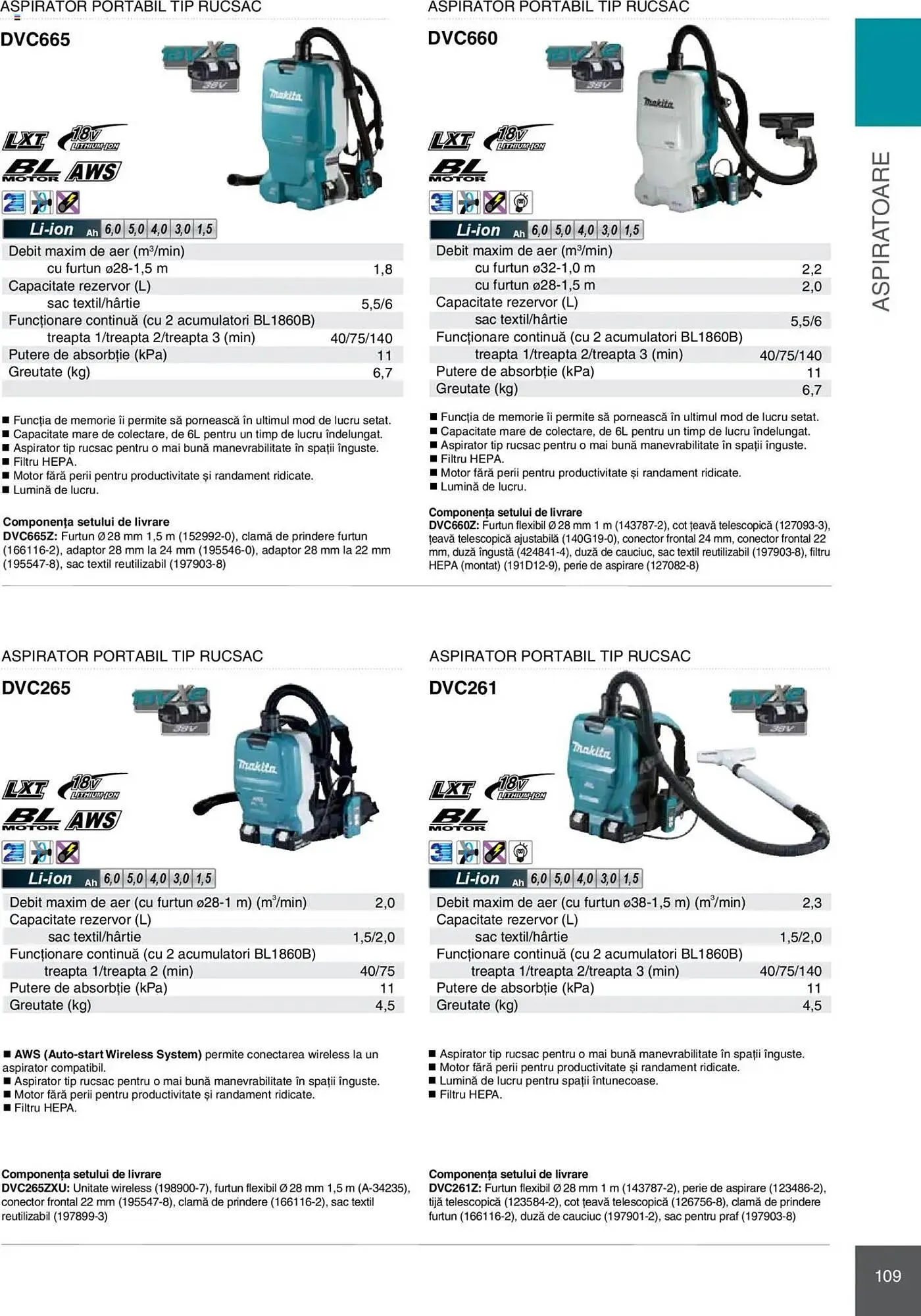 Catalog Catalog Makita de la 8 ianuarie până la 31 decembrie 2025 - Revista Pagina 109
