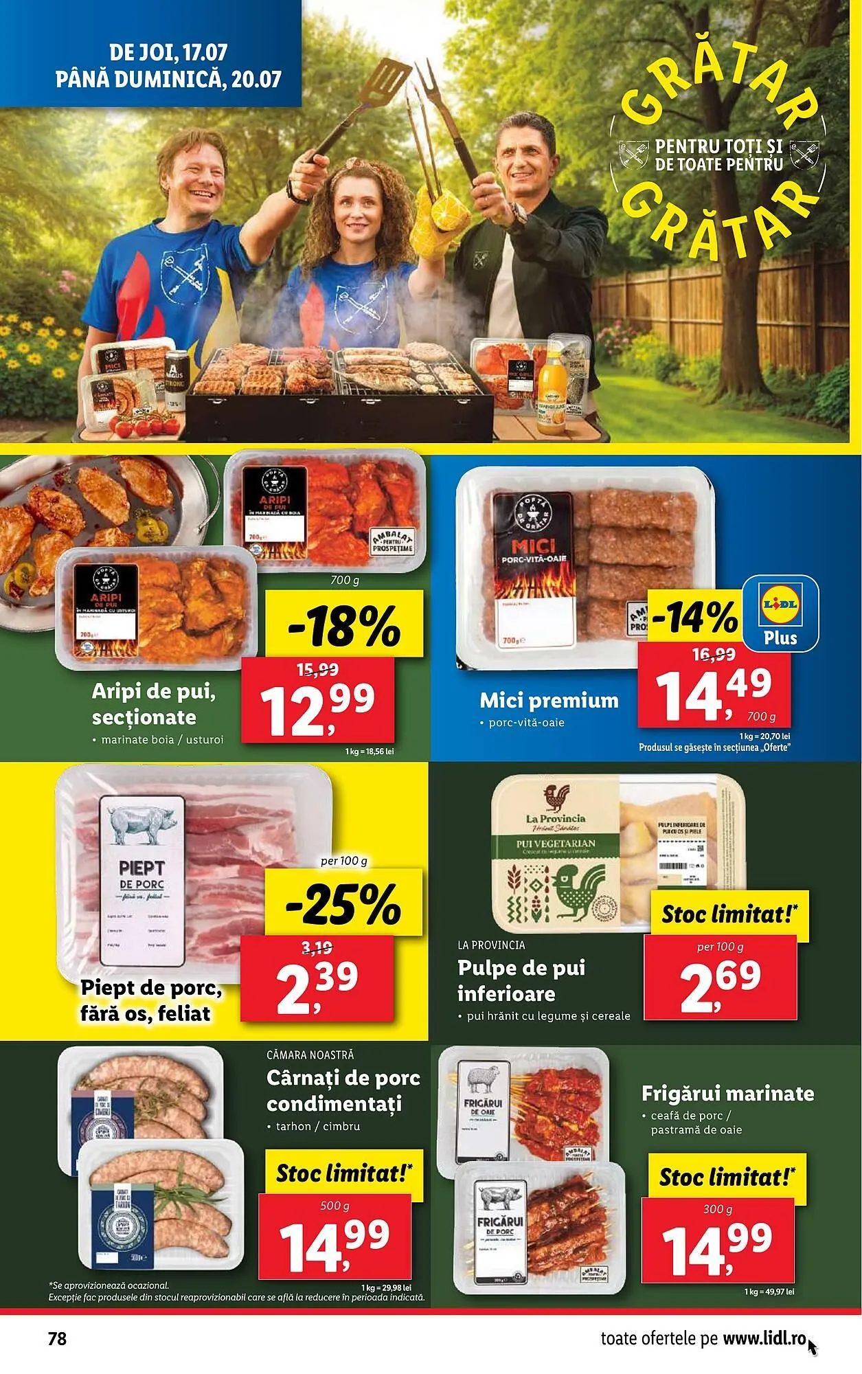 Catalog Catalog Lidl de la 14 iulie până la 20 iulie 2025 - Revista Pagina 78