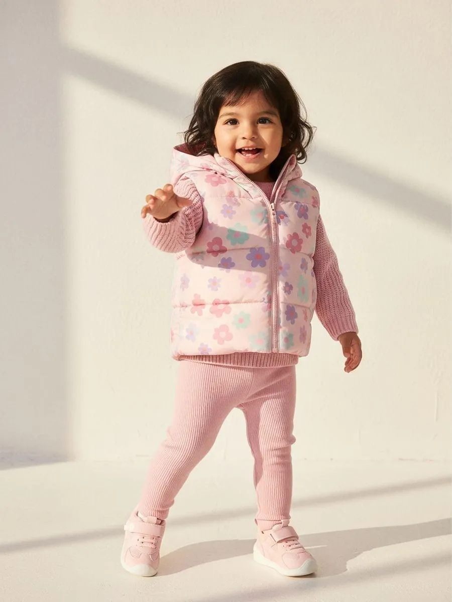 Vestă matlasată cu glugă