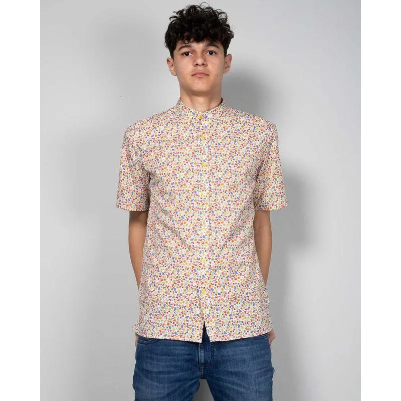 Camasa din bumbac cu imprimeu si maneca scurta 24CON02007
